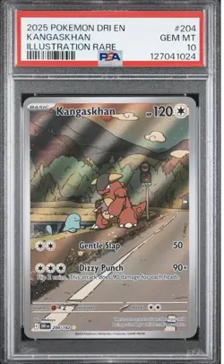 Pokemon TCG Kangaskhan Illustration Destined Rivals 204/182 PSA 10 Gem Mint - Image 1