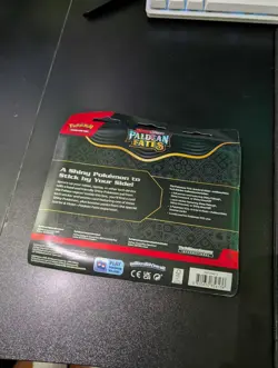 Pokemon TCG Paldean Fates Tech Sticker Collection 3 Pack - Fidough Promo - Image 3