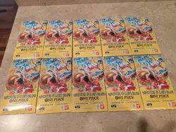 One Piece Op15 - EB 04 Adventure On Kamis Island Sleeved Booster 10 Pack Lot - Image 1