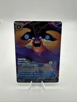 Disney Lorcana TAMATOA Happy as a Clam ENCHANTED FOIL 219/204 MINT!! - Image 1