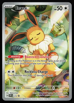Eevee 173 Holo Illustration Rare Scarlet & Violet Promo Cards Pokemon Card - Image 1