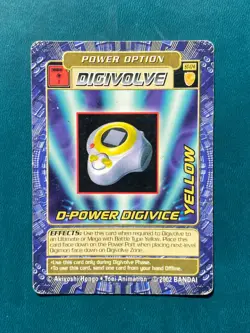 ST-174 D-Power Digivice Yellow Digimon Card Digi-Battle Street Starter 4 DAMAGED - Image 1