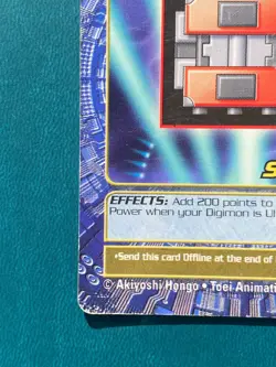 ST-152 Super Charger Digimon Card Digi-Battle Street Starter 3 2002 DAMAGED - Image 5