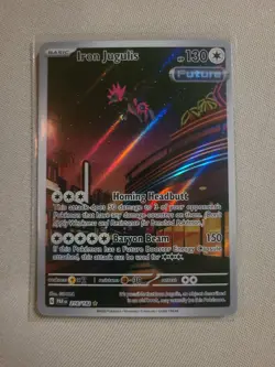Pokemon TCG Iron Jugulis Paradox Rift Holo Card 216/182 NM pack fresh - Image 2