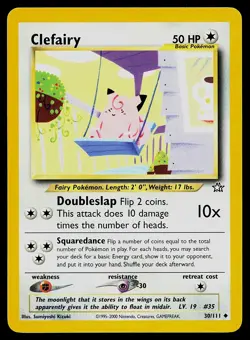 Pokemon Card Neo Genesis Clefairy 30/111 Uncommon - Image 1