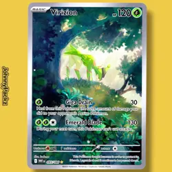 Virizion 095/086 - 2025 White Flare Illustration Rare Holo - Pokemon Card NM - Image 1