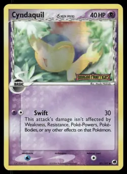Pokemon Cards Cyndaquil 45/101 Reverse Holo STAMPED Dragon Frontiers Common LP - Image 1