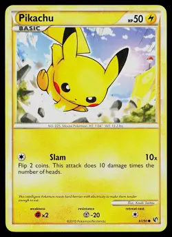 Pokemon Card - Pikachu Undaunted 61/90 Common - Image 1