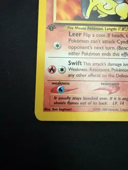 Pokemon Cyndaquil Neo Genesis 56/111 Common 1st Edition Basic Regular Card - Image 5