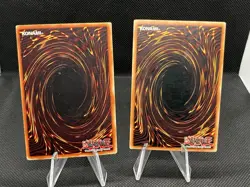 Vintage 1996 Yu-Gi-Oh! (4) Card Holo Lot - MP/LP - Image 3