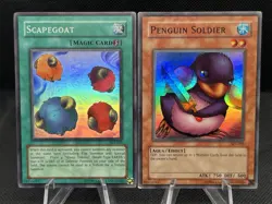 Vintage 1996 Yu-Gi-Oh! (4) Card Holo Lot - MP/LP - Image 4