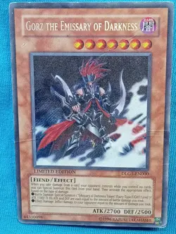 YuGiOh Cards - Gorz the Emissary of Darkness - DLG1-EN000 ..severely damaged.. - Image 1