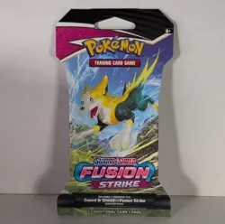 Pokemon Sword & Shield Fusion Strike Booster Pack English 10 Cards Boltund 2021 - Image 1