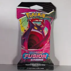 Pokemon Sword & Shield Fusion Strike Booster Pack English 10 Cards Gengar 2021 - Image 1