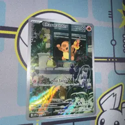 Charmander 044 ETB Promo SV: Scarlet & Violet Promo Card Pokemon Black Star Used - Image 5