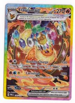 Pokemon TCG Flareon EX Prismatic Evolutions Card 146/131 Sir Illustration Rare - Image 1