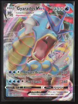 Gyarados VMAX Ultra Rare SWSH07: Evolving Skies 029/203 NM Pokemon Card - Image 1