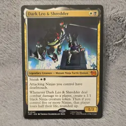 Dark Leo & Shredder Teenage Mutant Ninja Turtles Regular Mythic MTG NM - Image 1