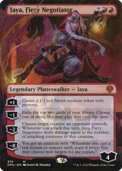 MTG Jaya, Fiery Negotiator Borderless ** Dominaria United ** English (NM) - Image 1