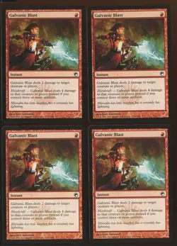 4x Galvanic Blast Common Ex/NM Scars of Mirrodin Playset Magic the Gathering MTG - Image 1