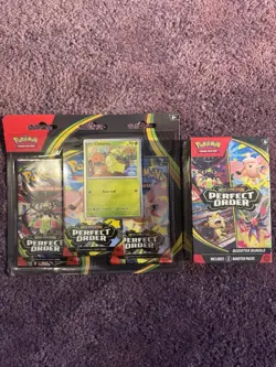 Pokemon TCG Perfect Order Booster Bundle And Blister Triple Pack New And Sealed - Image 1