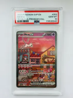 Mew EX SVP 053 Pokemon TCG Scarlet Violet 151 Black Star Promo - Image 1