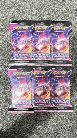 6x Pokemon TCG Fusion Strike Sleeved Booster Pack ✅FAST DELIVERY✅ - Image 1