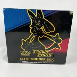 Pokemon TCG Crown Zenith Elite Trainer Box Factory Sealed 10 Booster Packs 820650851476 - Image 1