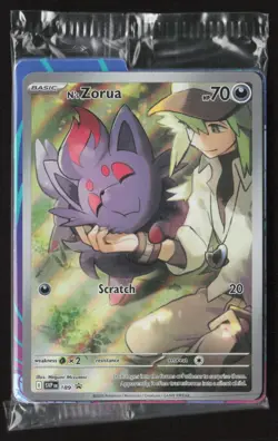 N's Zorua SVP 189 Pokemon TCG Journey Together Black Star Promo Sealed NM/M - Image 1