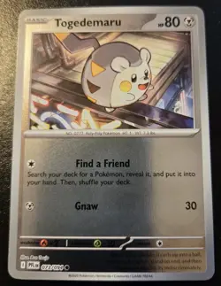 Togedemaru 073/094 Reverse Holo Common Phantasmal Flames Pokemon TCG - Image 1