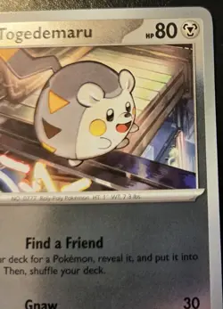 Togedemaru 073/094 Reverse Holo Common Phantasmal Flames Pokemon TCG - Image 3