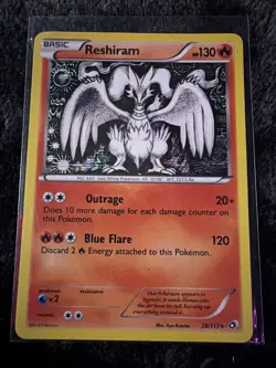 Reshiram 28/113 Legendary Treasures Reverse Holo Rare Pokemon TCG - Image 1