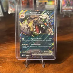 POKEMON TCG ARVEN'S MABOSSTIFF EX 139/182 2025 DESTINED RIVALS DOUBLE RARE - NM - Image 1