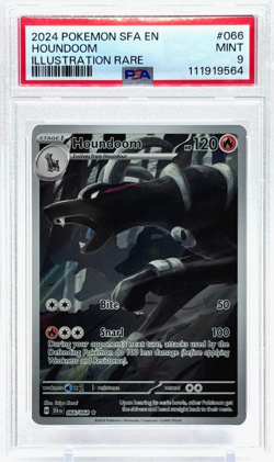 Pokemon Houndoom Shrouded Fable 066/064 Illustration Rare PSA 9 Mint TCG - Image 1