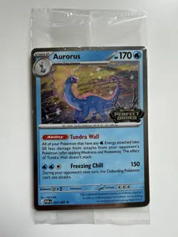 Aurorus 024/088 - Cosmo Holo - Pokemon Perfect Order Stamped Promo SEALED - Image 1