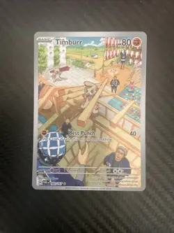 Pokemon Timburr 183/167 Illustration Rare Holo SV06 Twilight Masquerade NM (US) - Image 1