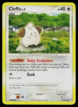 Pokemon Diamond and Pearl 78/130 Cleffa - Image 1