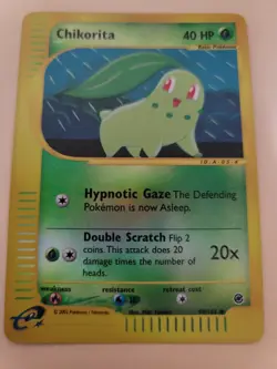 Chikorita Reverse Holo 99/165 Pokemon Expedition NM - Image 1