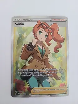 Pokemon 2020 Rebel Clash Sonia 192/192 Full Art Trainer Ultra Rare NM - Image 1