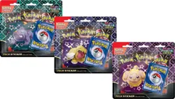Pokemon PALDEAN FATES 3x Tech Sticker Collection - ENGLISH - Image 1
