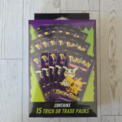 2025 Pokemon TCG TRICK OR TRADE Booster New Sealed- 15 Packs - Image 1