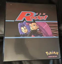 Pokemon 3-Ring Collector’s Binder Team Rocket 2000 WOTC used - Image 1