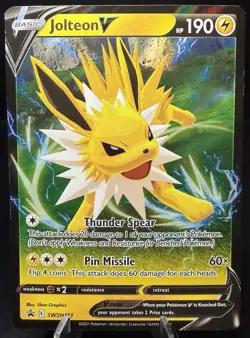 Pokemon TCG Jolteon V Black Star Promo SWSH151 - Image 1