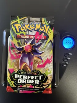 HEAVY 22.63 Pokemon TCG Perfect Order Booster Factory Sealed Maybe God PackU - Image 1