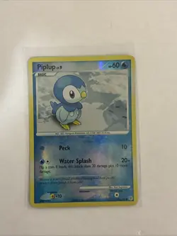 Pokemon TCG Piplup Diamond & Pearl 93/130 Reverse Holo Common - Image 1