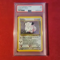 2000 Pokemon Clefairy Holo Base Set 2 II PSA 1 Poor - Swirl - Image 1