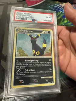 2011 POKEMON CALL OF LEGENDS #22 UMBREON-HOLO PSA 6 - Image 2