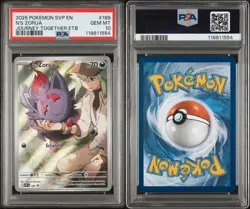 Pokemon TCG Journey Together N's Zorua 189 ETB Promo - PSA 10 - Image 2