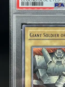 2002 YU-GI-OH! LOB-LEGEND OF BLUE EYES WHITE DRAGON GIANT SOLDIER OF STONE PSA 9 - Image 3