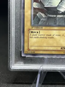 2002 YU-GI-OH! LOB-LEGEND OF BLUE EYES WHITE DRAGON GIANT SOLDIER OF STONE PSA 9 - Image 5